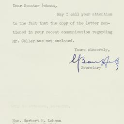 Letter: 1951 July 3
