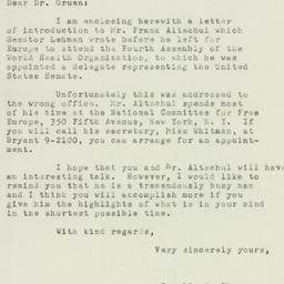 Letter: 1951 May 3