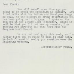 Letter: 1951 August 31