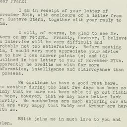 Letter: 1951 December 1