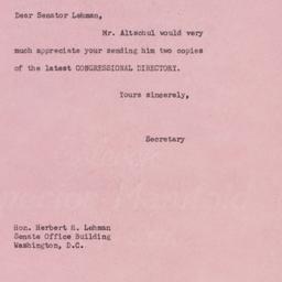 Letter: 1953 July 2