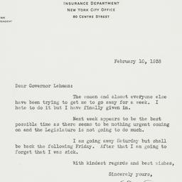 Letter: 1938 February 10