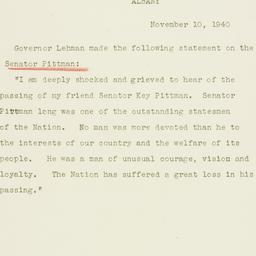 Press Release: 1940 Novembe...