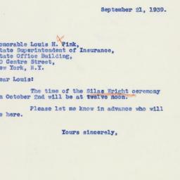 Letter: 1939 September 21