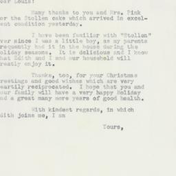Letter: 1954 December 23