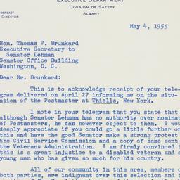 Letter: 1955 May 4