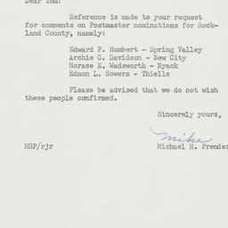 Letter: 1956 July 6