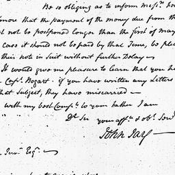 [Document, 1803 January 21]