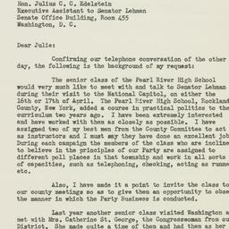 Letter: 1953 March 16