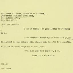 Letter: 1926 March 2