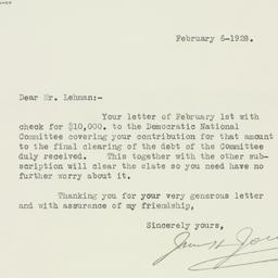 Letter: 1928 February 6