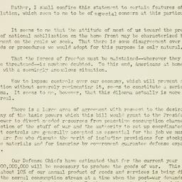 Press Release: 1950 August 11