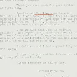 Letter: 1939 April 12