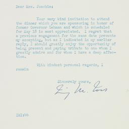 Telegram: 1947 April 25