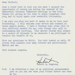 Letter: 1960 January 6