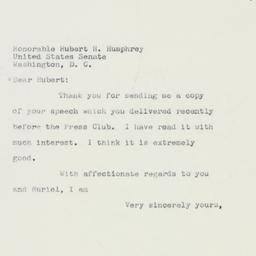 Letter: 1960 January 14