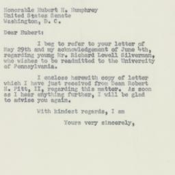 Letter: 1956 June 14