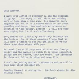 Letter: 1958 December 16
