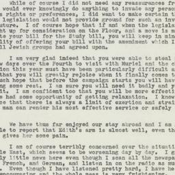 Letter: 1958 July 16