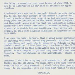 Letter: 1958 July 2