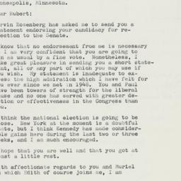 Letter: 1960 September 17