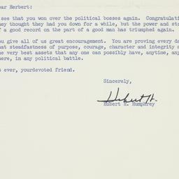 Letter: 1960 June 27