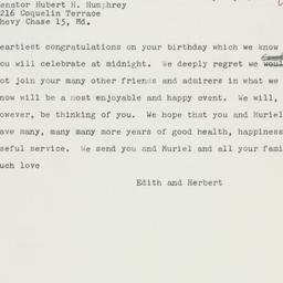Telegram: 1961 May 26