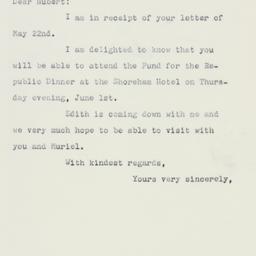 Letter: 1961 May 24