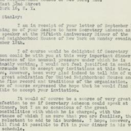 Telegram: 1951 September 20