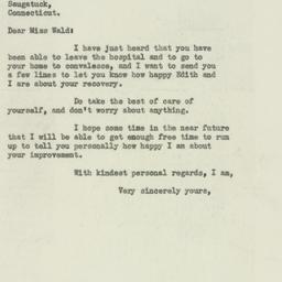 Letter: 1932 December 7