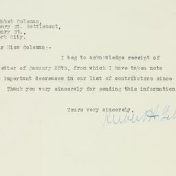 Letter: 1924 January 26