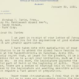 Letter: 1929 January 29