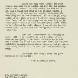 Letter: 1919 November 7