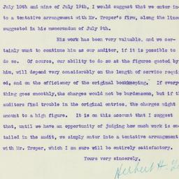 Letter: 1920 July 21