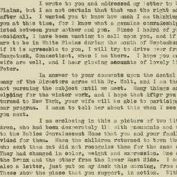 Letter: 1919 September 3