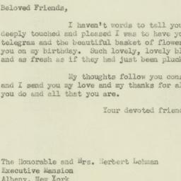 Letter: 1933 March 14