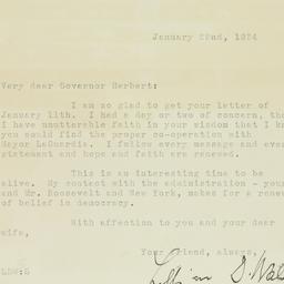 Letter: 1934 January 22