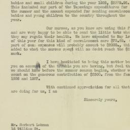 Letter: 1927 May 31