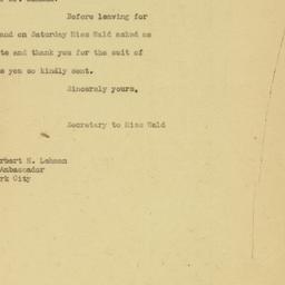 Letter: 1926 May 24