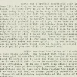 Letter: 1931 June 27