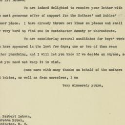 Letter: 1919 April 19