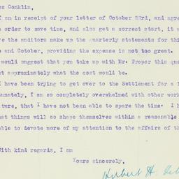 Letter: 1920 October 28