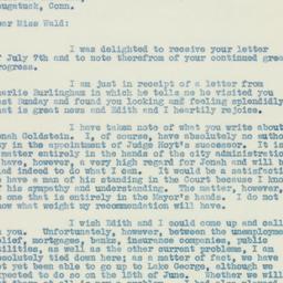 Letter: 1933 July 13