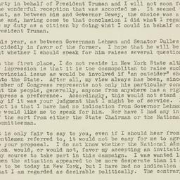 Letter: 1949 October 5