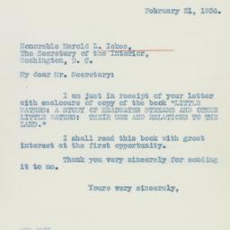 Letter: 1936 February 21