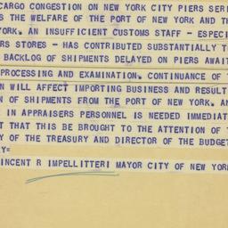 Telegram: 1951 February 13