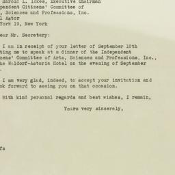 Letter: 1946 September 17