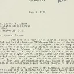 Letter: 1951 June 6