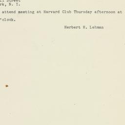 Telegram: 1947 October 29