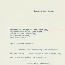 Letter: 1934 January 26